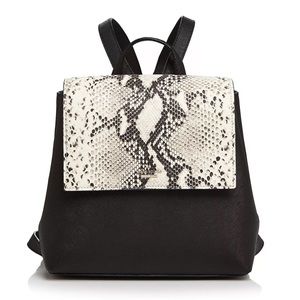 Cameron Street Neema Small Snakeskin-Embossed Leather Backpack